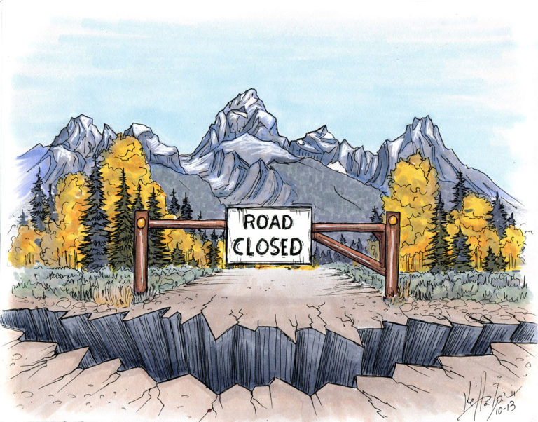 Kelly Halpin - Road Closed Tetons